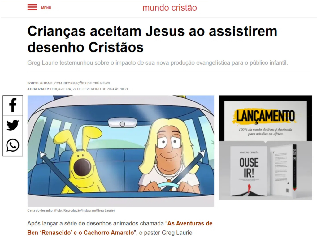 Plataforma segura com valores cristãos para sua família